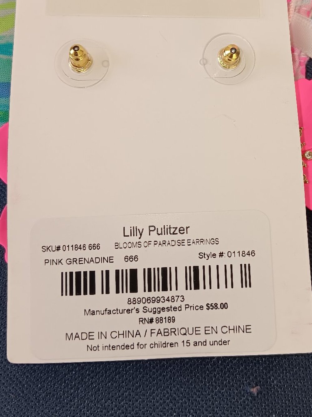Lilly Pulitzer earrings - Picture 12 of 12